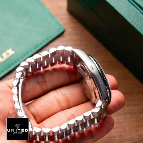 Rolex Olive Green Replica 6 Rolex Day-Date 228239-0033 Stainless Steel Oyster Bracelet Replica