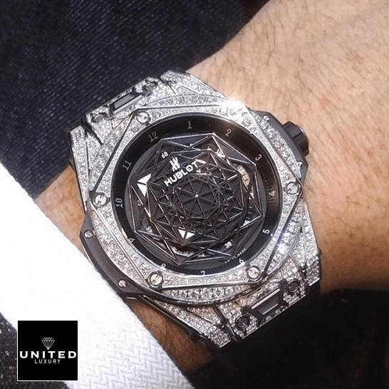 Hublot Iced Out Replica 2 Hublot Big Bang Diamond Bezel Titanium 415_NX_1112_VR_1704_MXM17 Replica