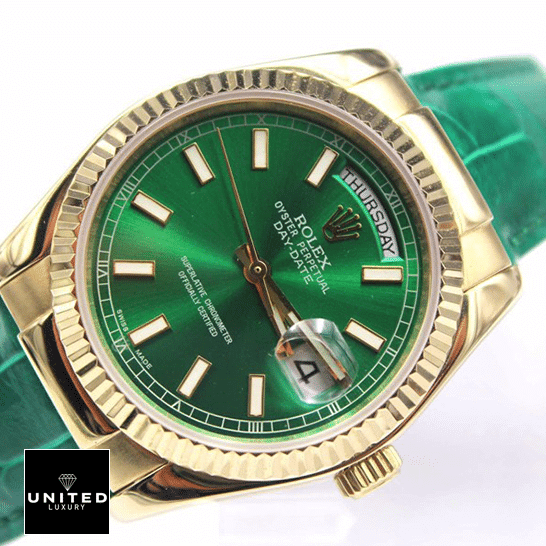 Rolex Daydate Green Replica 1 Rolex Day-Date 118138-0003 Green Dial Replica