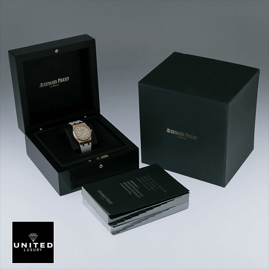 Audemars Piguet Royal Oak 67540OK.ZZ.D010CA.01 Replica 6 Audemars Piguet Royal Oak White Dial Replica in the ap box