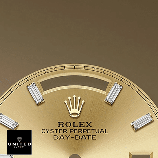 Rolex Day-Date 228348RBR KW Yellow Gold & Diamonds Champagne Dial Replica 4 Rolex Day-Date 228348RBR Champagne with Diamonds Dial