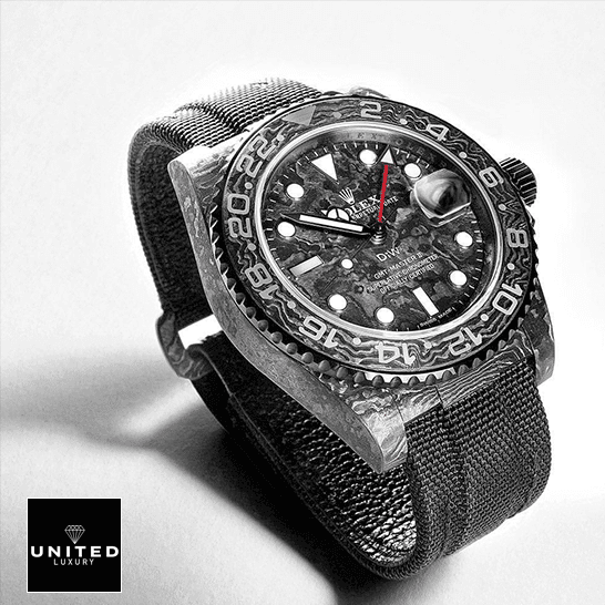 Rolex DiW NTPT Carbon Replica 1 Rolex DiW NTPT Carbon Textile Bracelet Replica